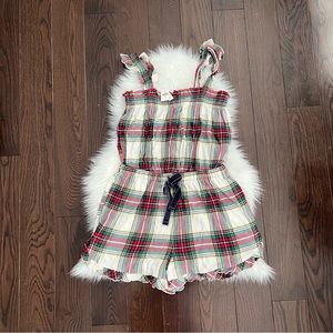 Aerie flannel plaid romper
